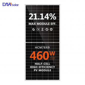 dah mono 9bb 435w 440w 445w panneau solaire demi-cellule 