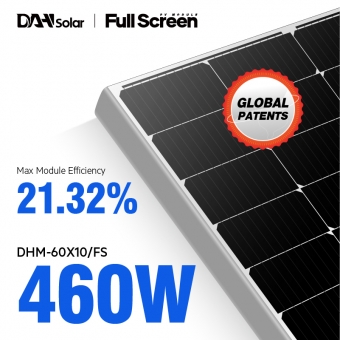 Panneaux solaires mono plein écran 450 ~ 470 W

