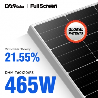 DHT-M60X10/FS 450 ~ 470W 1/3 coupe les panneaux solaires à haut rendement à faible courant
 